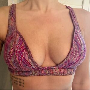 Becca Colorful Knit Bikini Top